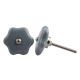 Grey Star Shape Crackle Ceramic Cabinet Knob